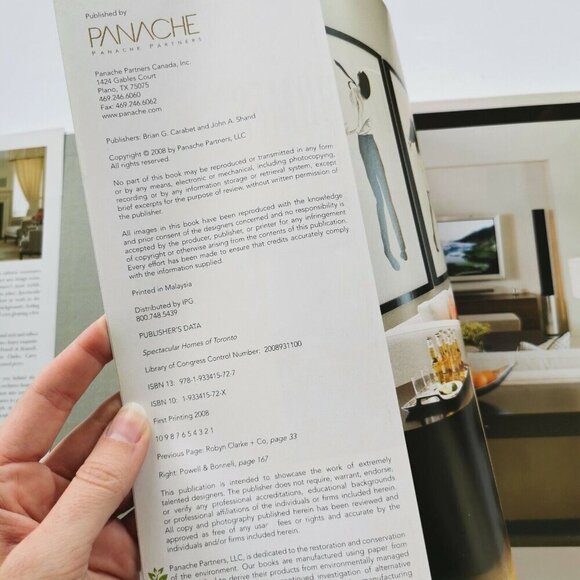 2008 Spectacular Homes of Toronto Hardcover Book, Panache Home Decor Designers - Picture 4 of 10
